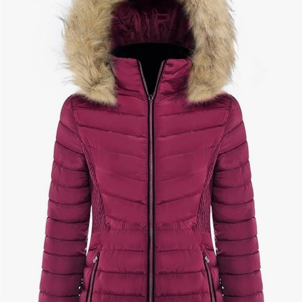 Women’s maroon winter coat